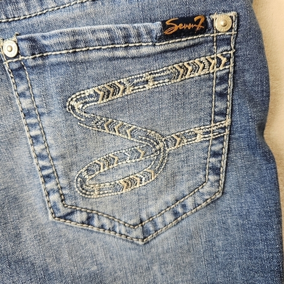 Seven 7 Denim Shorts 6 Women’s Jean Shorts Jorts summer fall rodeo - Picture 7 of 11